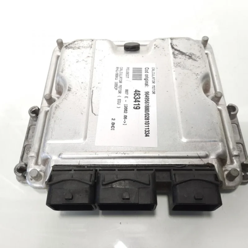 Calculator motor, cod 9649561880, 0281011334, Citroen Evasion, 2.0 HDI, RHW (idi:483419) Livrare rapidă