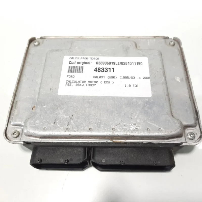 Reducere de preț Calculator motor, cod 038906019LE, 0281011190, VW Sharan (7M8, 7M9, 7M6), 1.9 TDI, ASZ (idi:483311)