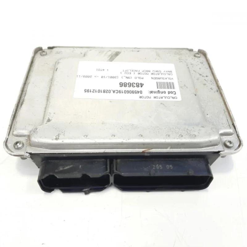 Calculator motor, cod 045906019CA, 0281012195, Skoda Fabia 1 Sedan (6Y3), 1.4 TDI, BNV (idi:483686) Ofertă