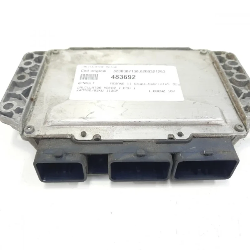 Expediere rapidă Calculator motor, cod 8200387138, 8200321263, Renault Megane 2 Combi, 1.6 benz, 16V, K4M760 (idi:483692)