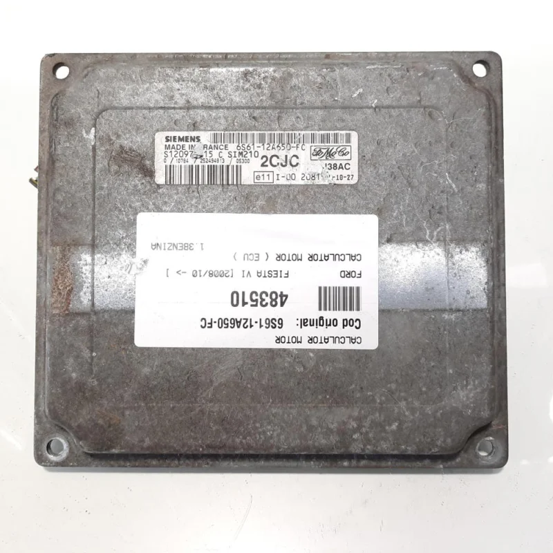 Calculator motor, cod 6S61-12A650-FC, Ford Fiesta 6, 1.3 benz (id:483510) Expediere rapidă