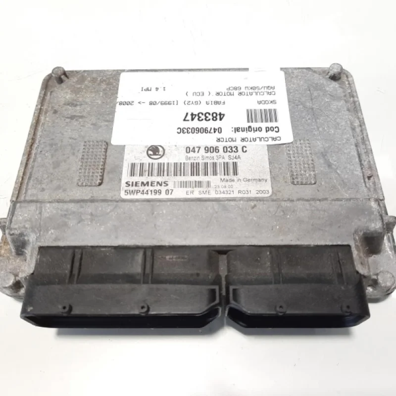 Calculator motor, cod 047906033C, Skoda Fabia 1 (6Y2) 1.4 MPI, AQW (id:483347) Noutate