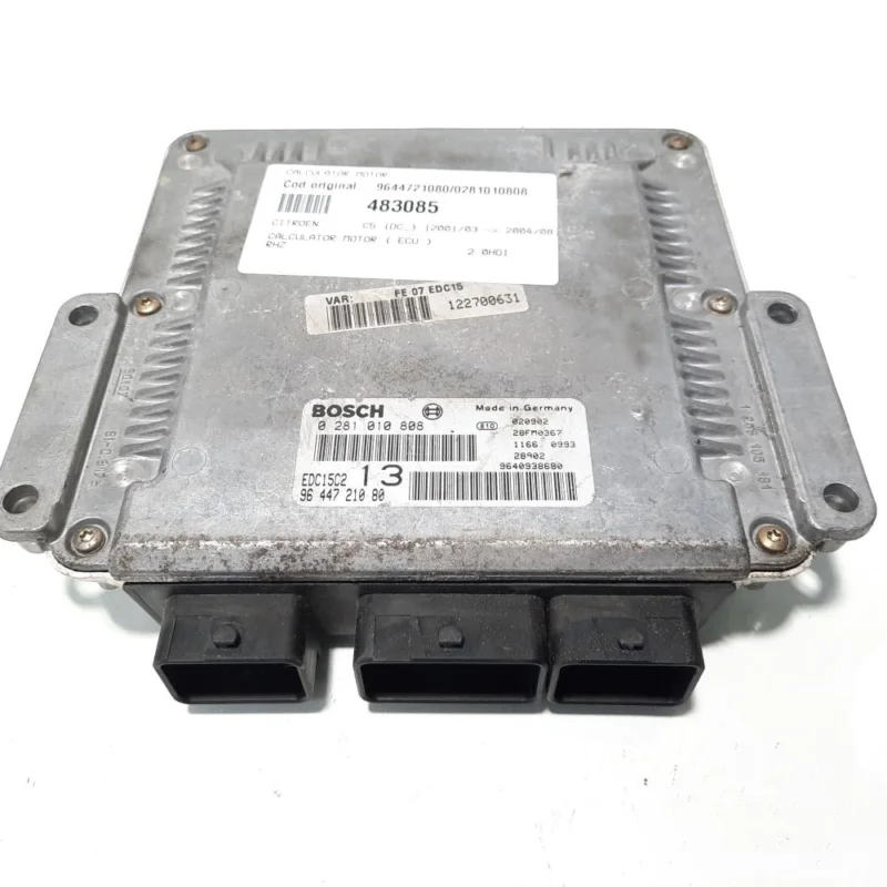Calculator motor, cod 9644721080, 0281010808, Citroen C5 (I) 2.0 HDI, RHZ (id:483085) Discount