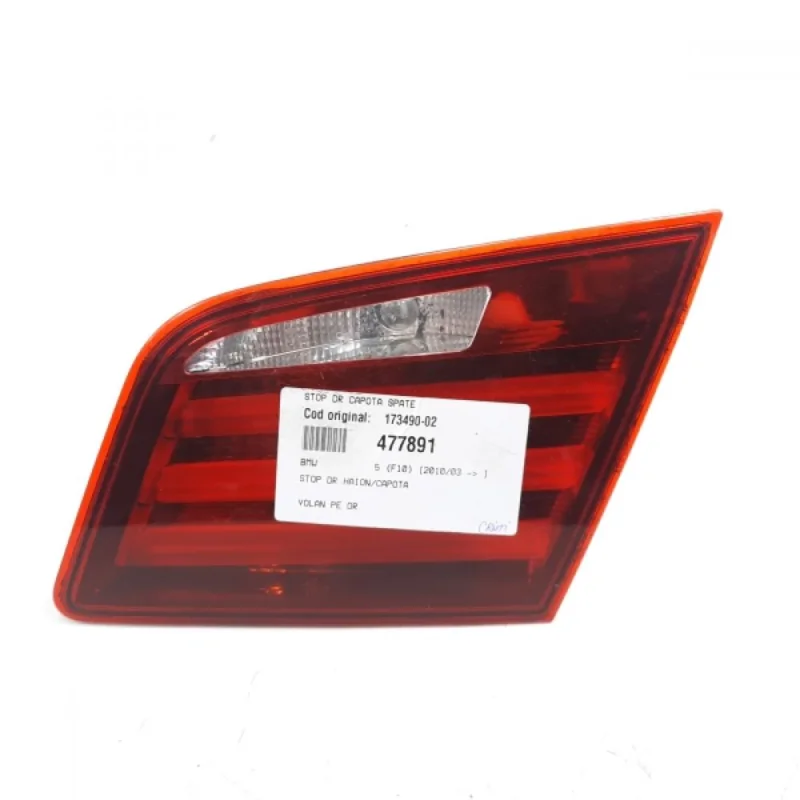 Plată sigură Stop dreapta capota spate, cod 173490-02, Bmw 5 (F10) (id:477891)