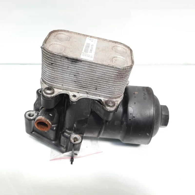 Carcasa filtru ulei si racitor ulei, cod 03L115389C, 03L117021C, VW Golf 5 Plus (5M1), 1.6 TDI, CAY (idi:476924) Cel mai vândut