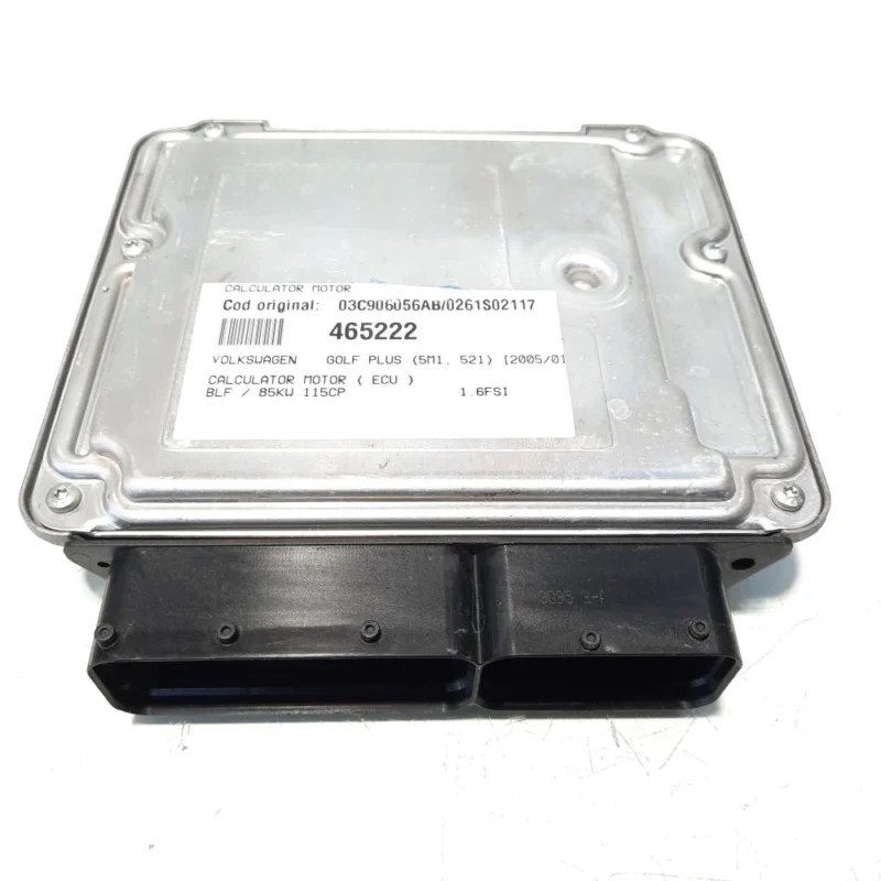 Calculator motor, cod 03C906056AB, 0261S02117, Audi A3 Sportback (8PA), 1.6 FSI, BLF (idi:465222) Retur ușor