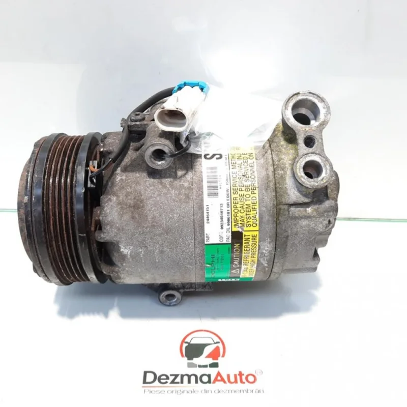 Compresor clima, 24464151, Opel Astra G Cabriolet [Fabr 2000-2005] 1.8 benz, Z18XE Plată securizată
