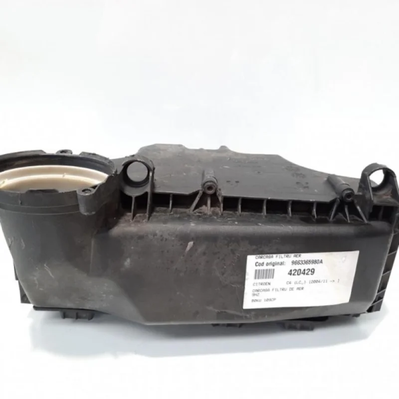 Carcasa filtru aer, 9663365980A, Citroen C4 (I) [Fabr 2004-2011], 1.6 hdi, 9HZ (id:420429) Ofertă specială