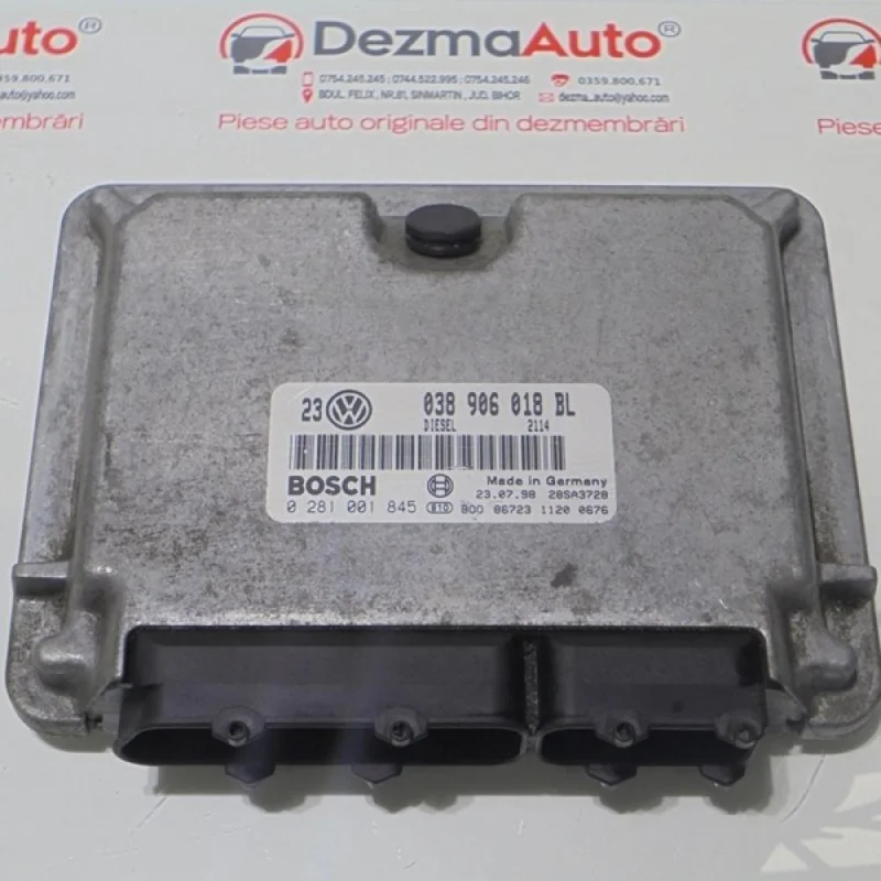 Vezi acum Calculator motor 038906018BL, 0281001845, Vw Bora (1J2) 1.9 tdi