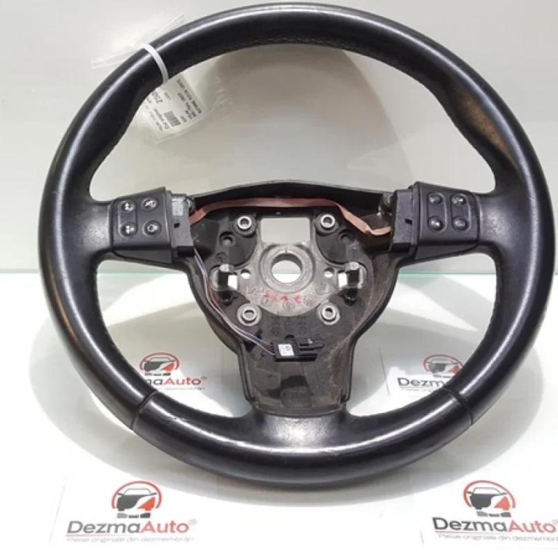 Volan piele cu comenzi, 5P0419091C, Seat Leon (1P1) (id:250927) Nu rata